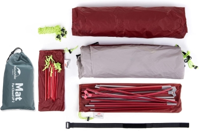 68c87fc97d184f84c5323df5e8b41a6b7dc1044d447d369ad1f50.jpg Naturehike Cloud-Up 2 Tienda de Campaña 2 Personas 3-4 Temporada Tienda Mochila Ligera(Actualizar Gris 20D)