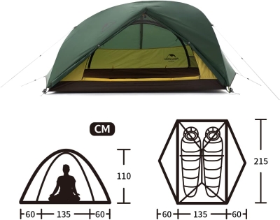 Naturehike Star-River Tienda de Campaña Ultraligera para 2 Personas