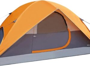 68c936beac30b0e741bf16315d4caa815b955d0944ee4e37ed717.jpg Amazon Basics - Tienda de campaña con lona y bolsa de transporte impermeable para 3 estaciones, fácil instalación, 6 personas