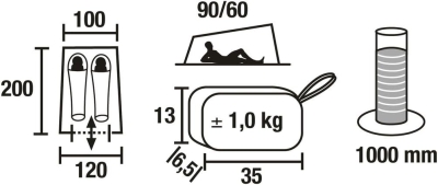 68c9387aad67e60c5efeb88c9cc280bbff7bdf6bcd18b7b91d1d2.jpg High Peak Minilite Tienda, Unisex Adulto