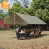 68ca7b1c6f095ce78ac2fa98ad137f0bd62187d1facf63785f335.jpg Toldo Camping Tarp Impermeable Tent Hamaca Fly Sunshade Ligera Ligero Shelter para Acampar Senderismo (Verde Oliva, 3x4m)