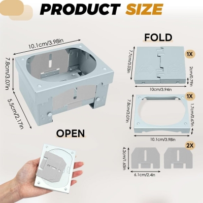Azwood Estufa portátil de combustible sólido, plegable, quemador de horno de alcohol, estufa plegable de combustible de alcohol sólido grueso, mini estufa de camping para acampar solo, senderismo,