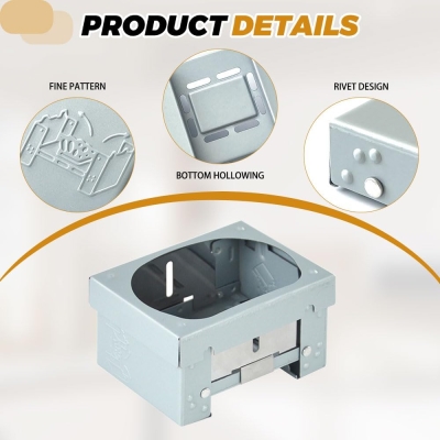 Azwood Estufa portátil de combustible sólido, plegable, quemador de horno de alcohol, estufa plegable de combustible de alcohol sólido grueso, mini estufa de camping para acampar solo, senderismo,