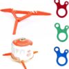 1 soporte para tanque de gas, tanque de gas plegable con 3 hebillas de cordón para acampar al aire libre, senderismo, camping, picnic, cocina, accesorios de herramientas