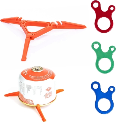 1 soporte para tanque de gas, tanque de gas plegable con 3 hebillas de cordón para acampar al aire libre, senderismo, camping, picnic, cocina, accesorios de herramientas