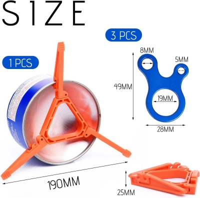 1 soporte para tanque de gas, tanque de gas plegable con 3 hebillas de cordón para acampar al aire libre, senderismo, camping, picnic, cocina, accesorios de herramientas