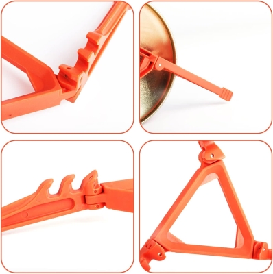 1 soporte para tanque de gas, tanque de gas plegable con 3 hebillas de cordón para acampar al aire libre, senderismo, camping, picnic, cocina, accesorios de herramientas