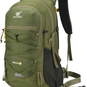 SKYSPER Mochila Senderismo, 25L Mochila Montaña Pequeña con Cubierta de lluvia para Trekking Viaje Caminhada