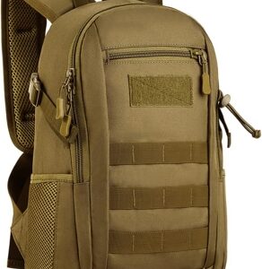 68da4099a1db90be51125e3f23b0403667b316d8ad2f4bb71c6f1.jpg HUNTVP 12L/15L/20L/30L Mini Mochila de Asalto Mochila Militar Mochila Táctica Molle Escolar Bolsa Bandolera para Niños Hombre Mujer Caza Camping Senderismo,Negro/Marrón/Camo/Verde