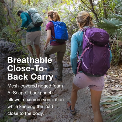 68da4e351589c990635b1eda5741a037ca067adc20cea4c454a3a.jpg Osprey Sportlite Mochilas de senderismo unisex - Diseño minimalista y ligero - Panel trasero Airscape - Bolsillos para botellas de agua - Cinturón