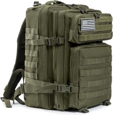 QT&QY Mochilas Militares Tácticas 45L Molle Mochila de asalto del ejército Bolsa Bug Out de 3 días mochila de senderismo para acampar