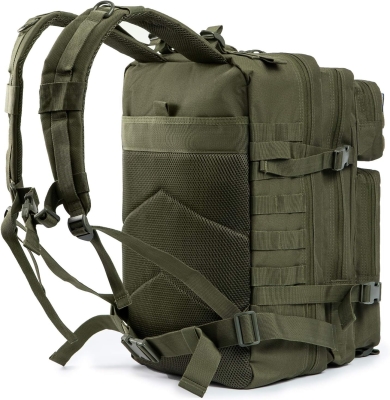 QT&QY Mochilas Militares Tácticas 45L Molle Mochila de asalto del ejército Bolsa Bug Out de 3 días mochila de senderismo para acampar