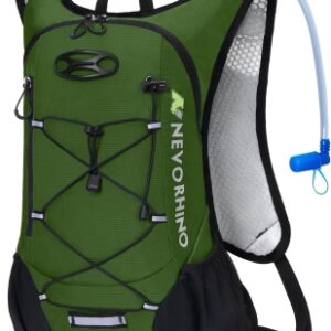 68db89f8b527a15bd8addc32a98de8671fe0a98cc8324c19d3496.jpg Mochila de hidratación ligera, mochila para correr con vejiga de agua de 2 litros, mochila de agua hidráulica para ciclismo, senderismo, rave para hombres y mujeres (verde militar)