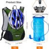 68db89f9bdcb81fee0d0086465e648f9b6d2d7bc27ed27d5c1bdf.jpg Mochila de hidratación ligera, mochila para correr con vejiga de agua de 2 litros, mochila de agua hidráulica para ciclismo, senderismo, rave para hombres y mujeres (verde militar)