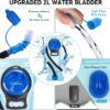 68db8ba53726ef608e7fbc5229d93897cbc81705eab6b16ebe83a.jpg Cofurni Mochila de hidratación de 20 litros con bolsa de agua de 2 L, mochila de senderismo de gran almacenamiento para hombres y mujeres, mochila de agua ligera con aislamiento para ciclismo, correr,