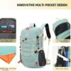68db8fc0e25a4a977a359675b4f00a5696e19bdc3cb5f21214a6b.jpg Bseash Mochila de senderismo impermeable ligera de 40L con cubierta de lluvia, mochila de viaje para deportes al aire libre para acampar, escalada, esquí, ciclismo