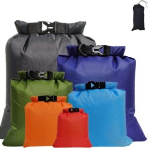 68db91ac6428991b6a4e5a1580c9ef44d470fb3ddc65e3683a8a3.jpg 6 Piezas Bolsa Impermeable Bolsa Estanca de Bolsas Secas Impermeables Bolsa para Esnórquel Bolsa a la Deriva para Viajes Rafting a la Deriva Natación Esnórquel Camping Ciclismo Pesca Kayak Accesorios