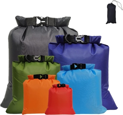 68db91ac6428991b6a4e5a1580c9ef44d470fb3ddc65e3683a8a3.jpg 6 Piezas Bolsa Impermeable Bolsa Estanca de Bolsas Secas Impermeables Bolsa para Esnórquel Bolsa a la Deriva para Viajes Rafting a la Deriva Natación Esnórquel Camping Ciclismo Pesca Kayak Accesorios