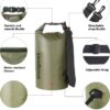 68db9298aa09a4987337529901abc394d0497e7e30d32f179b6df.jpg Unigear Bolsa Impermeable de 2 L/5 L/10 L/20 L/30 L/40 L, con Funda para teléfono y Correa Larga Ajustable, para Barcos, Kayak, Pesca, Rafting, natación, Camping, Snowboard