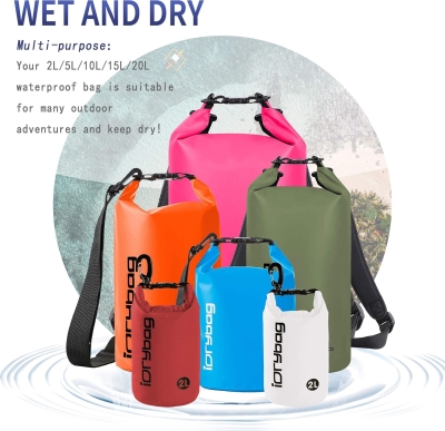 68db94c1bee4746705405cd7e867fd262c505b996809ad13c0341.jpg DRYBAG Bolsas Secas para Kayak Impermeables 2L/5L/10L/15L/20L, Bolsa Seca Pequeña Impermeable Flotante, Saco Seco Impermeable para Paddleboarding y Viajes