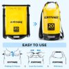68db955021e8e3116516737af85ff213dfc809a8dd3028b805f4f.jpg ECHTPower Mochila Impermeable 5L/10L/20L, Bolsa Estanca Impermeable con Funda de Móvil, 100% Impermeable con Doble Correa, Bolsa Seca para Paddle Surf, Playa, Kayak, Senderismo, Camping, Esquí, Pesca
