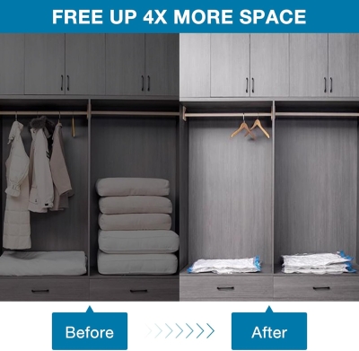 68db9801079271547e3e1634d810d772d7a5fea58abef91d32c72.jpg Diboniur Bolsas Vacio Ropa, 5 Piezas 80 x 60 cm Almacenamiento Ropa Reutilizable, Bomba Vacio Bolsas para Ropa Edredón Almohada Manta