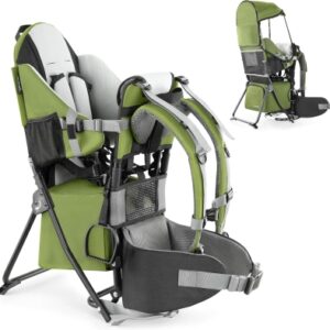 68db9a2c36e034bcd946eb79e73aadab1e9c8a3752bad91fbbe8c.jpg besrey Mochilas Senderismo, Mochilas Portabebés, Portador de bebé, Marsupios portabebé para Viaje Acampadacon Asiento,Verde militare