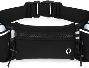 68dbaeaf7dcd5a88ee6ee33d261b23945644c8801601ba5e7f4aa.jpg Flintronic 1PCS Riñonera Running Deportiva, Riñoneras de Marcha, Botellas Bolsa de Cintura para Correr Senderismo, Acampada y Marcha Bolsos, con 175ML Hervidor*2, para Hombre Mujer