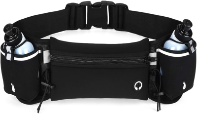 68dbaeaf7dcd5a88ee6ee33d261b23945644c8801601ba5e7f4aa.jpg Flintronic 1PCS Riñonera Running Deportiva, Riñoneras de Marcha, Botellas Bolsa de Cintura para Correr Senderismo, Acampada y Marcha Bolsos, con 175ML Hervidor*2, para Hombre Mujer
