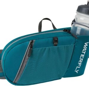 68dbb0341c8f12b70e34d45df1fc6cb56fd0623bc20f81d383814.jpg Waterfly Riñonera Senderismo Excursionismo Running: Riñonera Deportiva con Soporte para Botellas Bolsa de Cintura para Correr Senderismo Hombre Mujer
