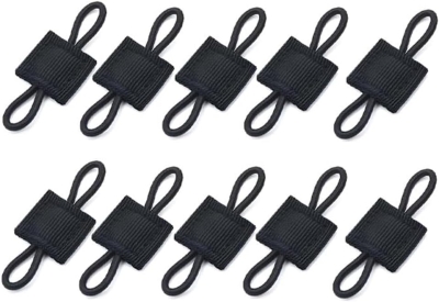 JEYORZY 10pcs Chalecos Tácticos Mochilas Accesorios,Tácticas Al Aire Libre Sistema Molle,Sistema Molle Mochila Accesorios,Hebilla de Chalecos Tácticos,Accesorios de Hebilla Molle(Negro)