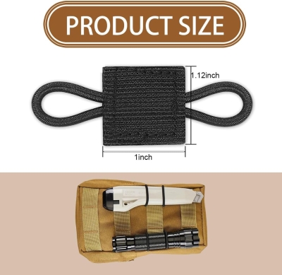 JEYORZY 10pcs Chalecos Tácticos Mochilas Accesorios,Tácticas Al Aire Libre Sistema Molle,Sistema Molle Mochila Accesorios,Hebilla de Chalecos Tácticos,Accesorios de Hebilla Molle(Negro)