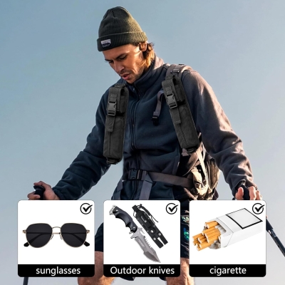 68df80b5371a8031cf9e69b3f94e67cfca4f3bb31e39d43e65587.jpg 2 Piezas Accesorio Táctico Bolsa Molle, Bolsa Multifuncional para Accesorios de Caza, Accesorio Molle de Nylon, Bolsa para Herramientas de Caza para Teléfonos Móviles, GPS, Walkie-Talkie (Negro)