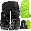 68e22941ef064c0a9619882572a6eec3684beed5d6a2f624be57e.jpg Rwekdza Juego de 2 fundas para mochila impermeables con bolsa de almacenamiento, funda para mochila, funda para lluvia, accesorios para exteriores, camping, senderismo, con tiras reflectantes