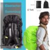 68e2294347b7a8af76e6c21b1105545ecedb6bcf168a91a0f9ec9.jpg Rwekdza Juego de 2 fundas para mochila impermeables con bolsa de almacenamiento, funda para mochila, funda para lluvia, accesorios para exteriores, camping, senderismo, con tiras reflectantes