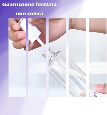 9 Piezas Juego de Botellas de Viaje, Contenedor de Líquido Portátil para Botellas Cosméticas, Juego de Contenedores de Viaje Reutilizables sin PBA para Viajes Aéreos, Crema, Loción, Champú, Fragancia