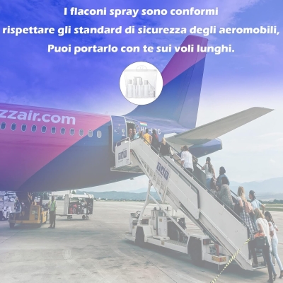 9 Piezas Juego de Botellas de Viaje, Contenedor de Líquido Portátil para Botellas Cosméticas, Juego de Contenedores de Viaje Reutilizables sin PBA para Viajes Aéreos, Crema, Loción, Champú, Fragancia