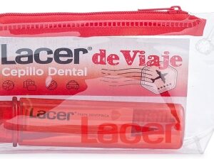 LACER -Cepillo de Dientes de Viaje, Tamaño Reducido, Cabezal Reducido para Mayor Precisión, Mango Reducido Ideal para Transportar, Máxima Eficacia