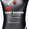 Retoo Ducha portatil Camping 20L 5 galones Bolsa de Ducha Solar Calefacción Solar Aire Libre Ducha con Manguera y Cabezal Acampar de Ducha para Camping/Senderismo Ducha de Viaje Escalada