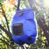 Ducha portátil al Aire Libre Ducha Solar de 5 galones Bolsa de Agua Ducha de Camping 20L con termómetro