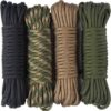 68e419ecb802f54a136e4251d922bde2150c4dbf088deab425c79.jpg aufodara 4 Piezas 19ft/6 Metros Paracord Cuerda de Nailon Paracaídas Diámetro 4mm - 7 Hilos, Total 76ft