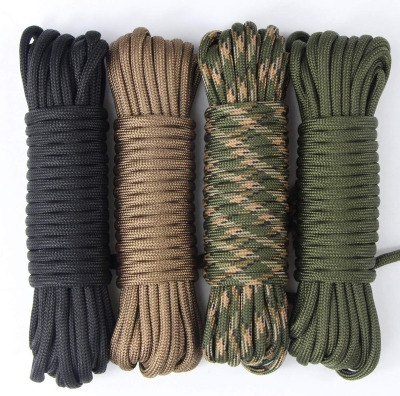 68e419ede305e1ed815ac9465464dcb6cbc0941341c5aa97fb86d.jpg aufodara 4 Piezas 19ft/6 Metros Paracord Cuerda de Nailon Paracaídas Diámetro 4mm - 7 Hilos, Total 76ft