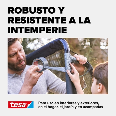 68e423aa900faebd92677d7f25ffbd8fbafe961c6f0c2da01fed8.jpg tesa Cinta Adhesiva Universal Extra Power - Celo Adhesivo con Fijación Extra Fuerte - Cinta Multiusos Versátil para Reparaciones, Fijación, Sellado y Más - Gris - 1 Rollo - 30 m x 50 mm