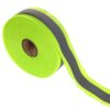 46 metro x 50mm reflectante cinta de seguridad para coser, Tira Reflectore de Costura para DIY chaleco etc, para la seguridad del tráfico, verde, TKB5081-green