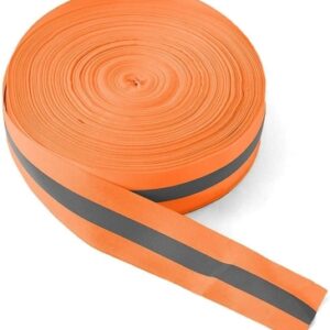 68e5455ed32308e8b1dc0ea3df63239b372ddc82c3aa974ace62d.jpg Reemky Cinta Reflectante de Alta Visibilidad, Ancho 1.96"Cinta de Seguridad Reflectante de Tela Advertencia para Coser Recorte de Seguridad (Longitudes Opcional)