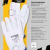 DONAU SAFETY Guantes de Trabajo Premium de Piel de Cabra / 1 Par Driver - Guantes de trabajo (piel, 1 par, talla 8, talla M), color blanco Unisex adulto (Pack de 1)