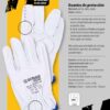 DONAU SAFETY Guantes de Trabajo Premium de Piel de Cabra / 1 Par Driver - Guantes de trabajo (piel, 1 par, talla 8, talla M), color blanco Unisex adulto (Pack de 1)