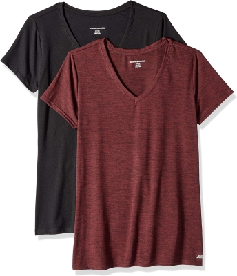 Amazon Essentials Camiseta Elástica, Pack de 2