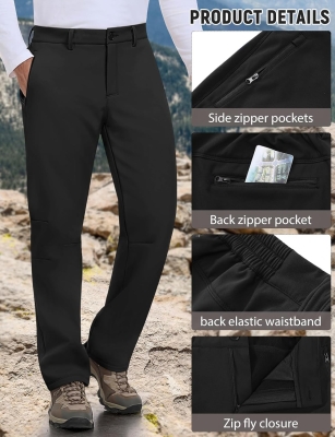 68ffe1d3e2f4fad828168f2e1398ef31c021ea7142e47480d9dba.jpg Xnova Pantalon Trekking Invierno Hombre Térmicos Pantalones Impermeables Montaña Senderismo de Trabajo Aire Libre Pantalón Forro Polar con Cremallera Cintura Elastica