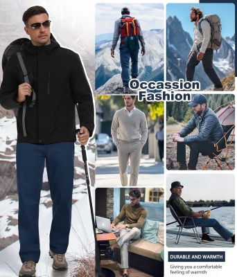 68ffe1d657c4106a7a67f6735dfa7df4885b2884a9cf7f0871506.jpg Xnova Pantalon Trekking Invierno Hombre Térmicos Pantalones Impermeables Montaña Senderismo de Trabajo Aire Libre Pantalón Forro Polar con Cremallera Cintura Elastica